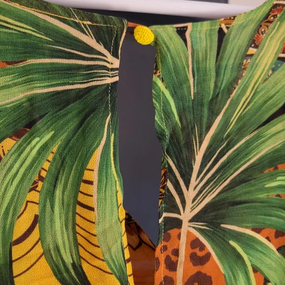 NWT Farm Rio Tropical Dreams Caftan Maxi Dress In Cheetah & Floral Print - Picture 15 of 16